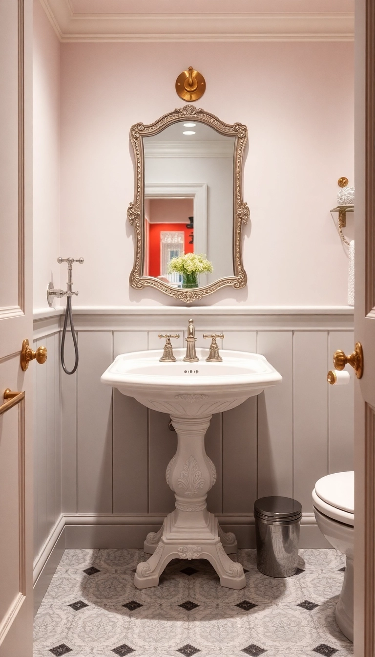 10 Stunning Modern Bathroom Sink Ideas That Will Elevate Your Space Instantly! - 9. Vintage-Inspired Modern Sinks
