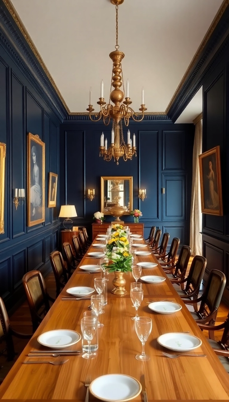 15 Dining Room Colors That Can Change Your Mood—#3 Will Surprise You! - 10. Rich Navy