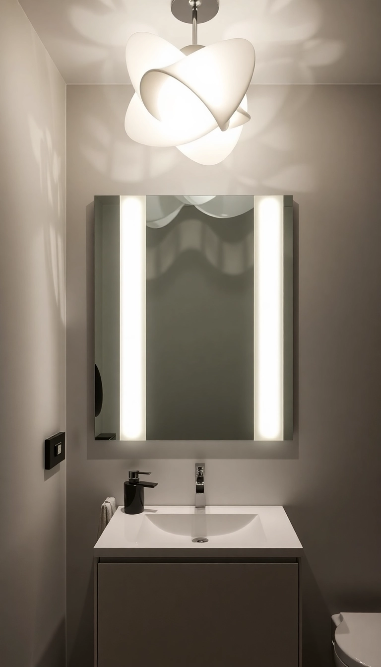 15 Stunning Bathroom Vanity Lighting Ideas to Transform Your Space (Wait Until You See #8!) - 14. Unique Sculptural Lights