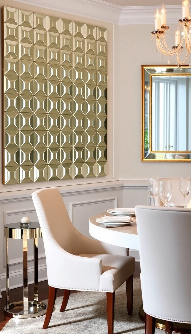 15 Elegant Decorative Mirrors to Transform Your Dining Space Instantly! - 8. Mirrored Accents
