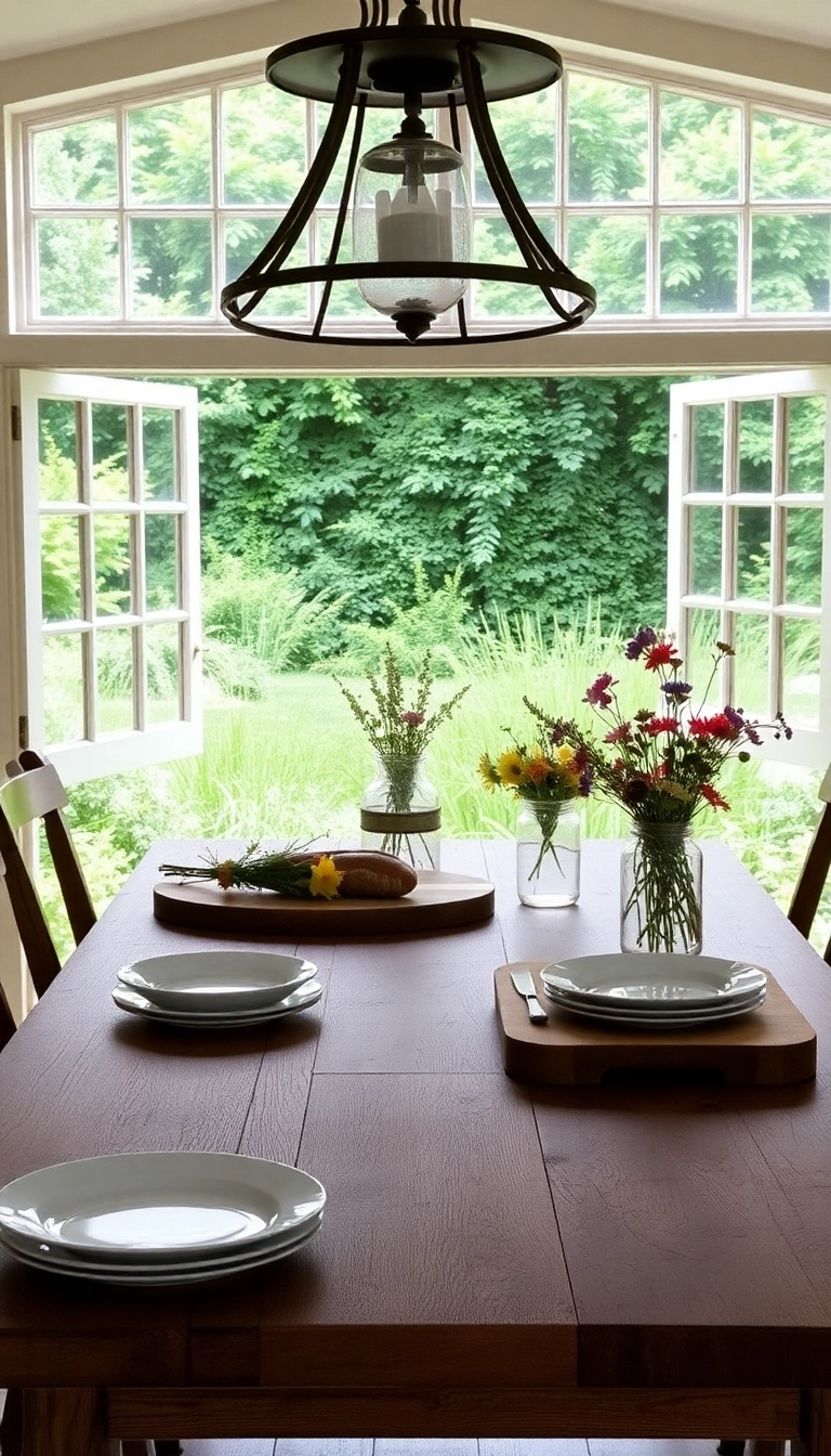 15 Heartwarming Kitchen Table Ideas for Unforgettable Family Gatherings (Don’t Miss #9!) - 1. Rustic Farmhouse Charm