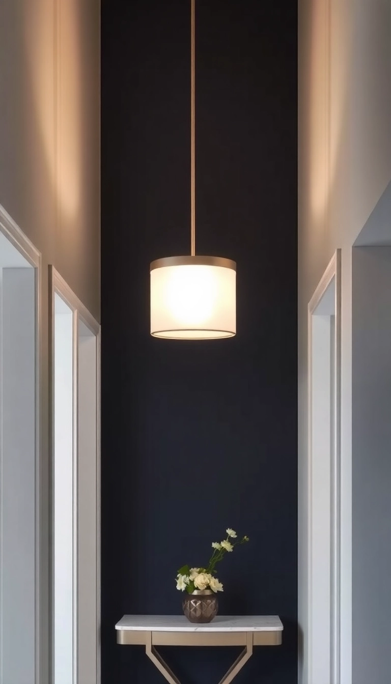 10 Modern Entryway Lighting Ideas That Will Instantly Elevate Your Home's Style! - 2. Linear Suspension Lights