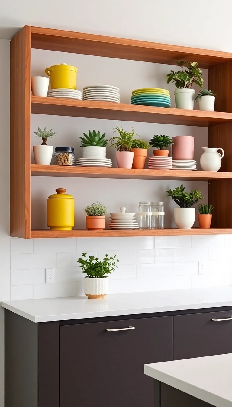 19 Modern Kitchen Decor Ideas That Are So Sleek, You Won't Want to Leave! - 3. Floating Shelves