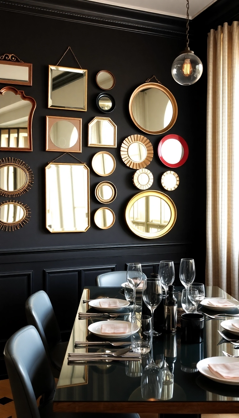 15 Elegant Decorative Mirrors to Transform Your Dining Space Instantly! - 7. Wall-Mounted Mirrors