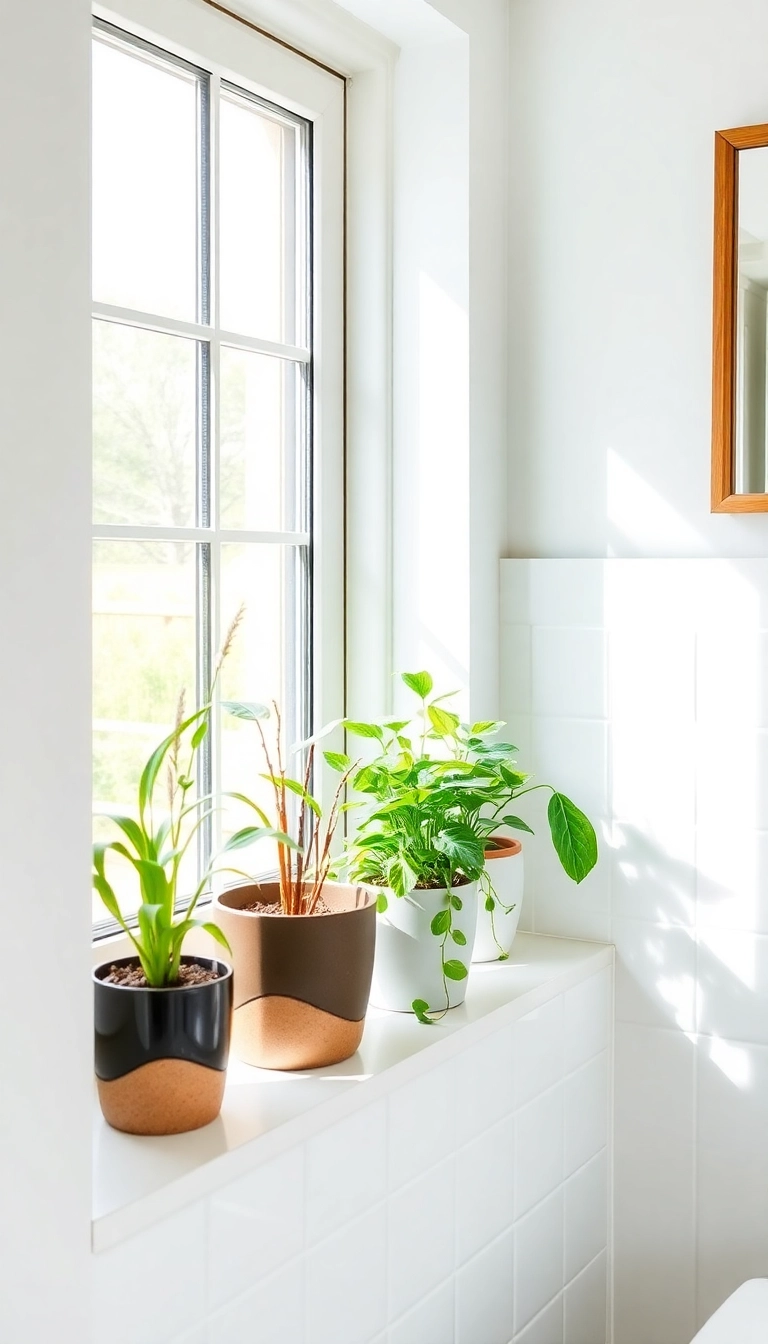 19 Luxurious Bathroom Decor Ideas That'll Make You Feel Like You're in a Spa Every Day! - 16. Aromatic Plants