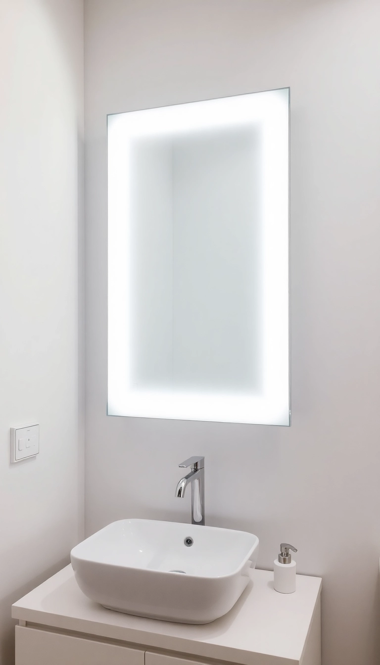 15 Stunning Bathroom Vanity Lighting Ideas to Transform Your Space (Wait Until You See #8!) - 4. Backlit Mirrors