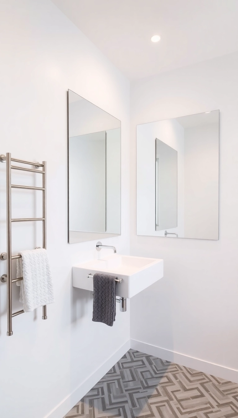 10 Stunning Modern Bathroom Sink Ideas That Will Elevate Your Space Instantly! - 2. Wall-Mounted Sinks: Space Savers