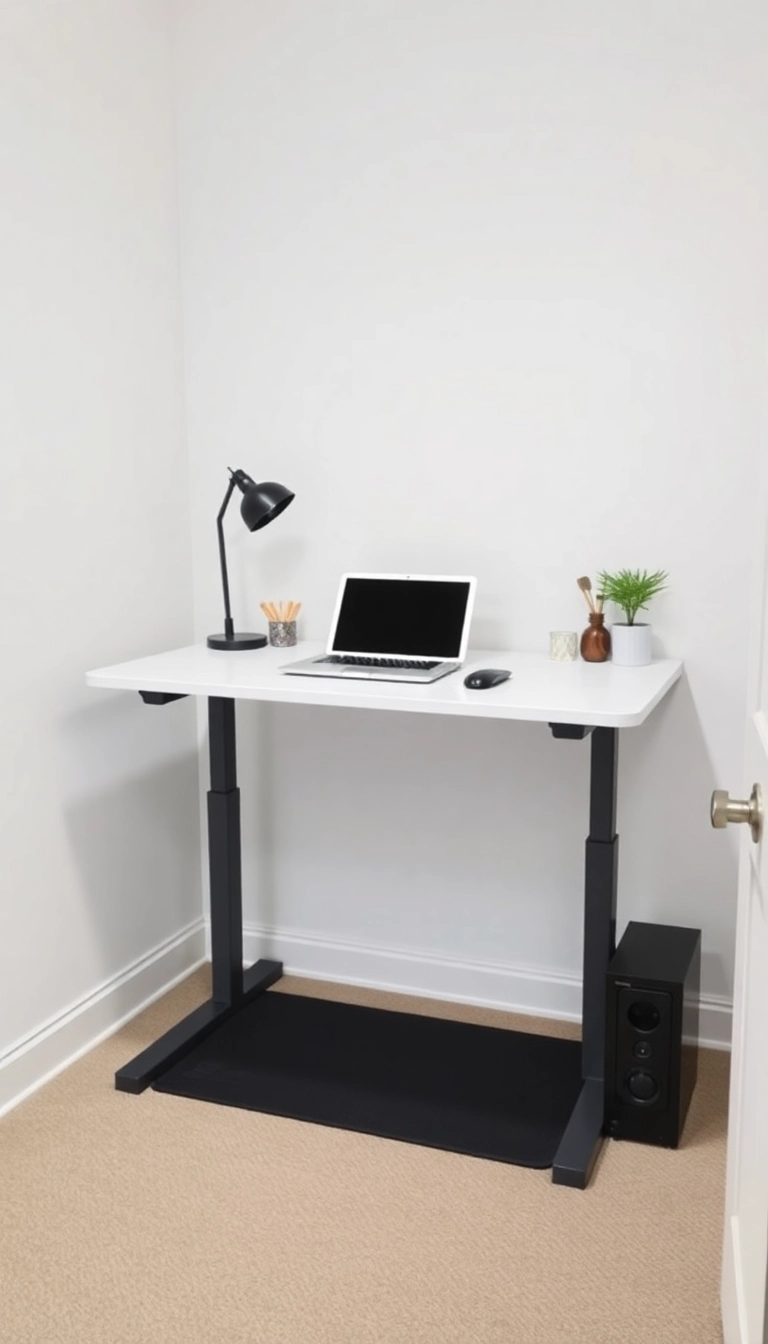 18 Functional Home Office Ideas for Small Spaces That Will Maximize Your Workday! - 12. Adjustable Desks