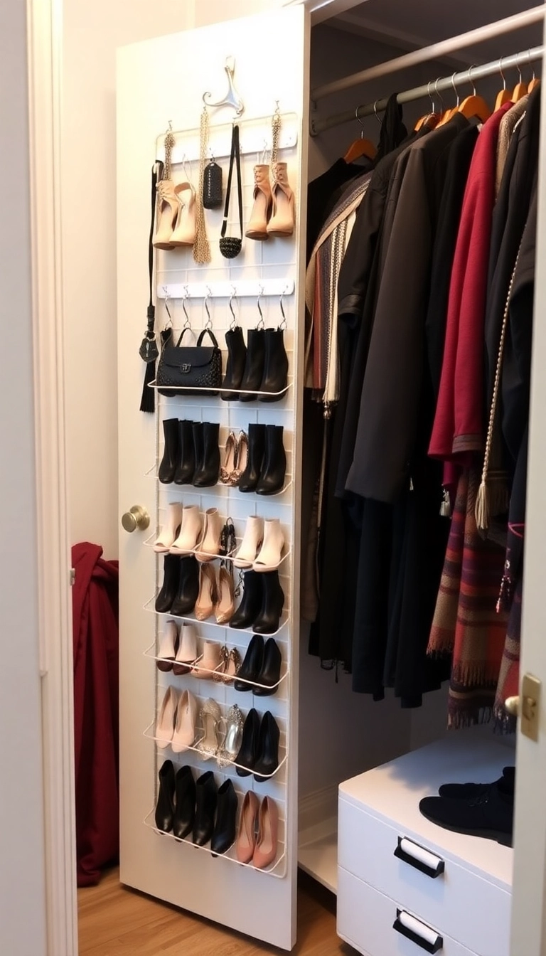 25 Brilliant Small Space Storage Hacks That Will Transform Your Apartment! - 16. Closet Door Racks