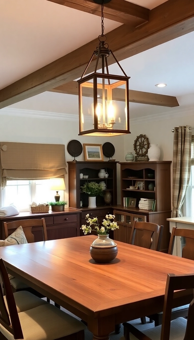 25 Affordable Dining Room Lights That Look Expensive (You Won't Guess Their Price!) - 8. Charming Lantern Style Light