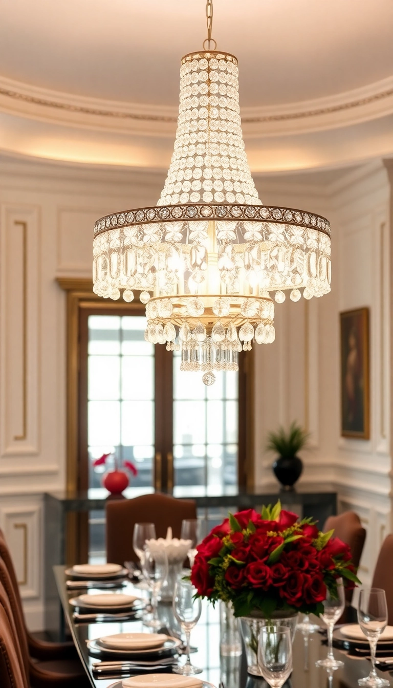 25 Affordable Dining Room Lights That Look Expensive (You Won't Guess Their Price!) - 4. Elegant Crystal Pendant