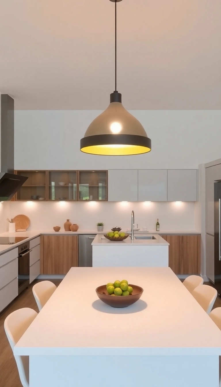 19 Modern Kitchen Decor Ideas That Are So Sleek, You Won't Want to Leave! - 4. Statement Lighting