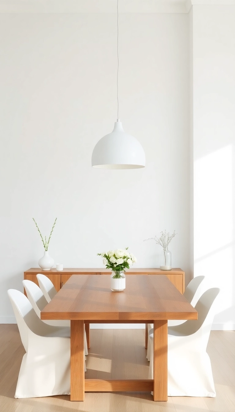25 Affordable Dining Room Lights That Look Expensive (You Won't Guess Their Price!) - 12. Classic White Pendant Light