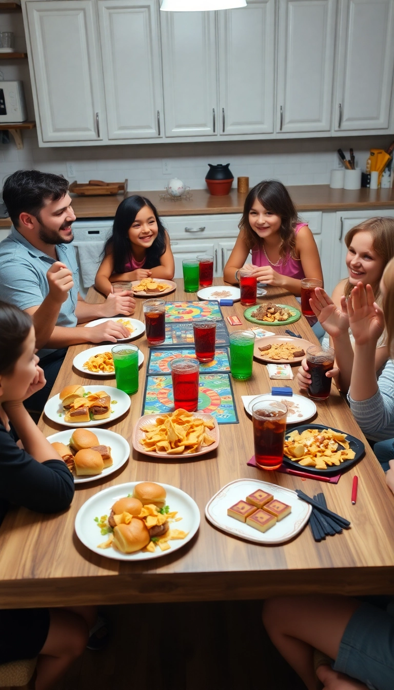 15 Heartwarming Kitchen Table Ideas for Unforgettable Family Gatherings (Don’t Miss #9!) - 8. Family Game Night