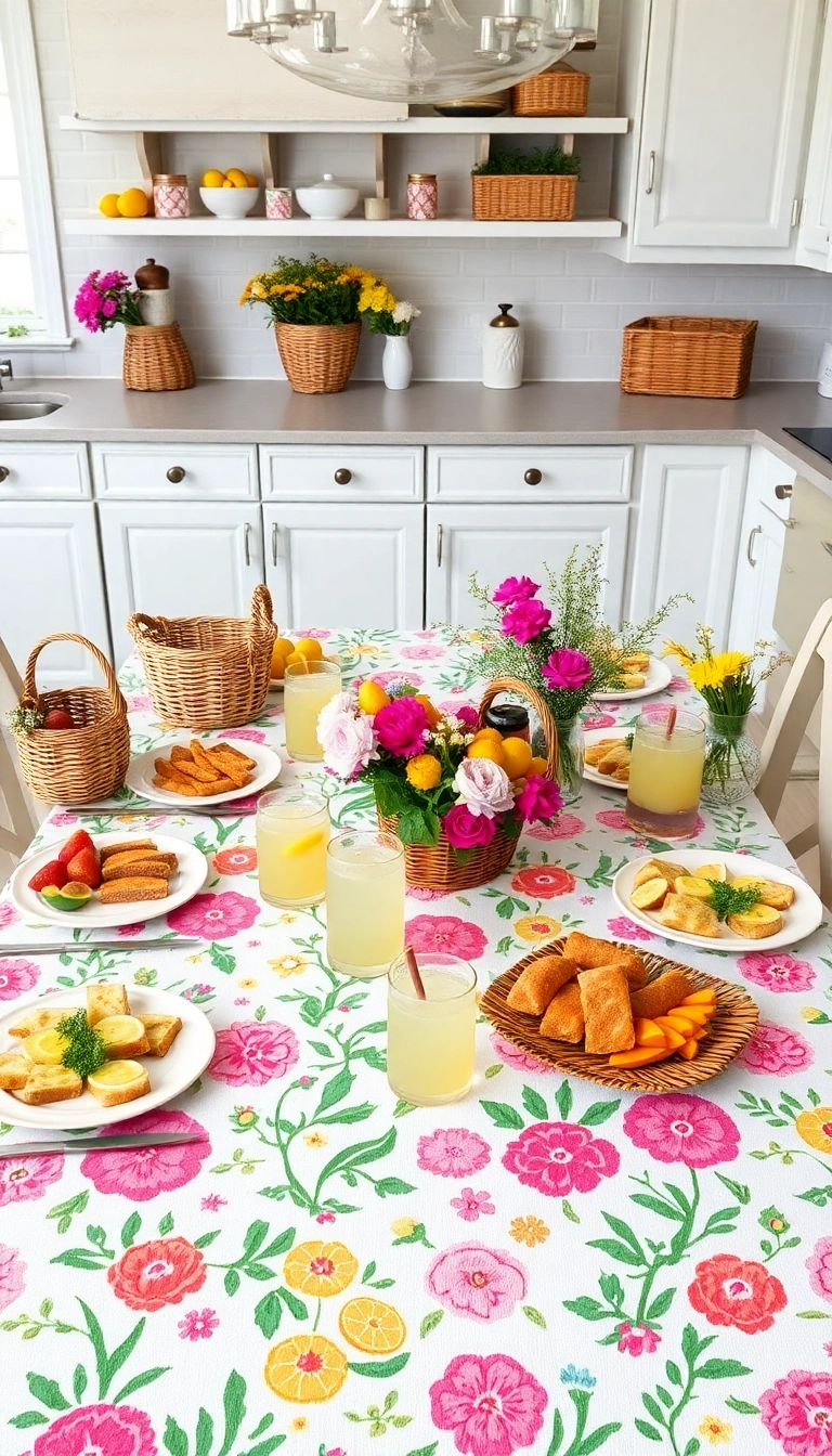 15 Heartwarming Kitchen Table Ideas for Unforgettable Family Gatherings (Don’t Miss #9!) - 11. Garden Picnic Style