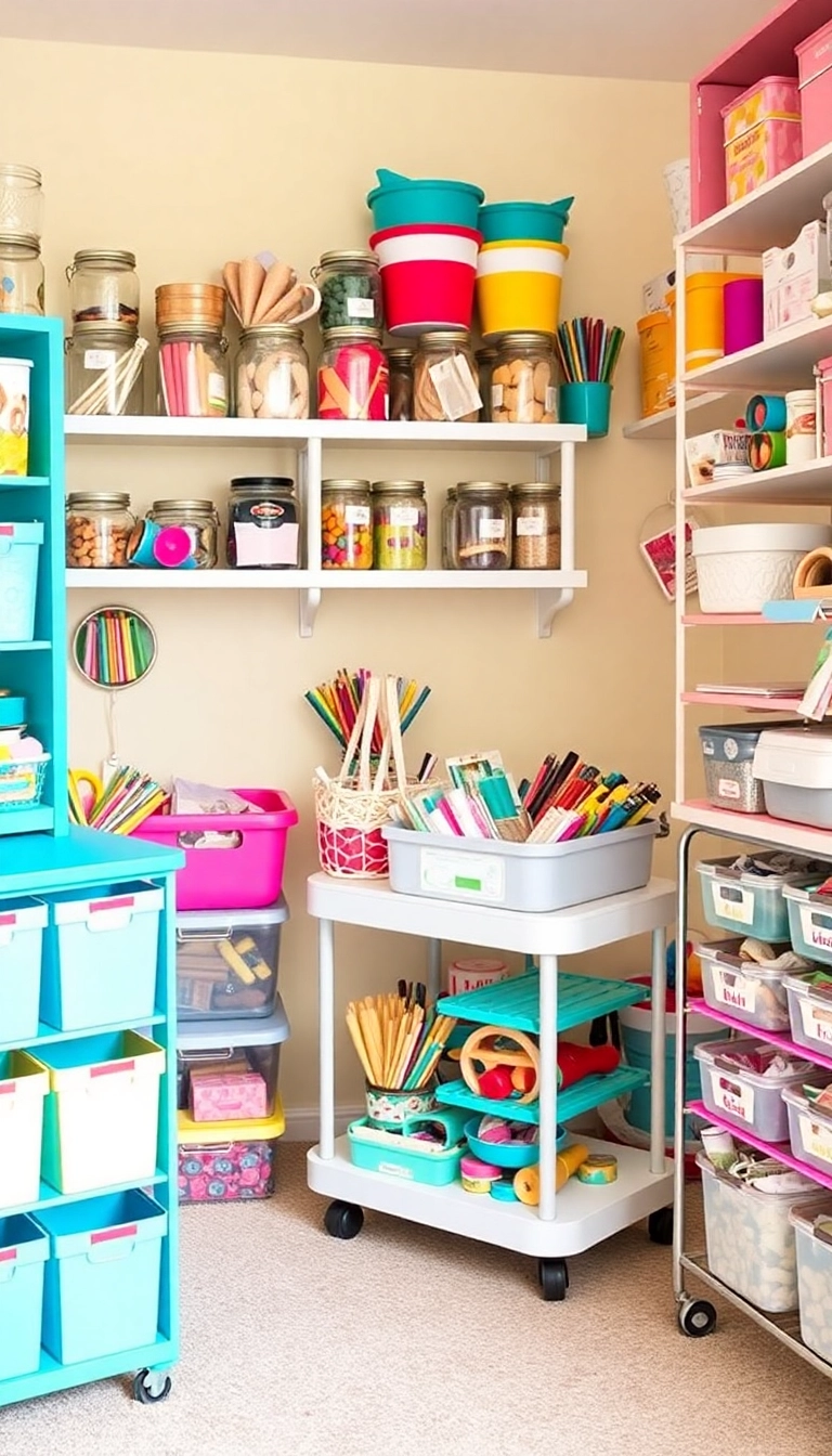 25 Mind-Blowing Storage Hacks You Wish You Knew Sooner! - 20. Craft Storage Solutions