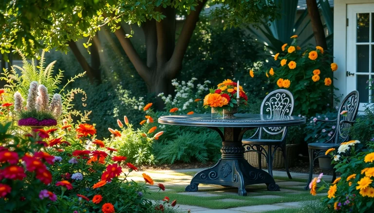 21 Decorative Garden Tables That Will Make Your Neighbors Jealous