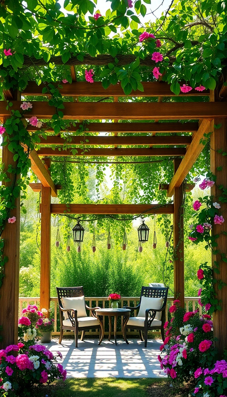 20 Stunning Garden Landscaping Ideas That'll Make Your Neighbors Green with Envy! - 7. Pergolas and Gazebos