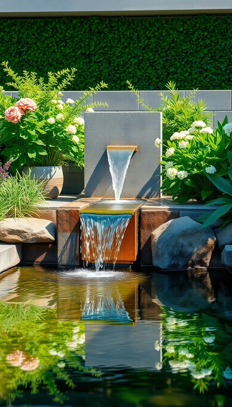 12 Stunning Modern Garden Designs That Will Transform Your Outdoor Space (You Won't Believe #5!) - 4. Modern Water Features