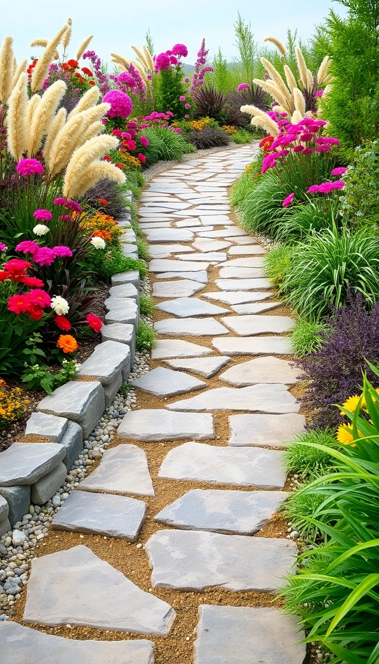 20 Stunning Garden Landscaping Ideas That'll Make Your Neighbors Green with Envy! - 2. Rustic Stone Pathways