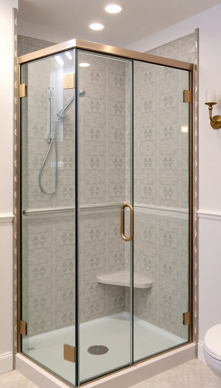 15 Stunning Traditional Bathroom Designs That'll Make You Say 'I Want This!' - 10. Elegant Shower Enclosures