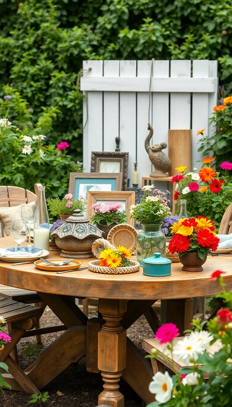 21 Decorative Garden Tables That Will Make Your Neighbors Jealous (You Won't Believe #5!) - 20. Personal Touches